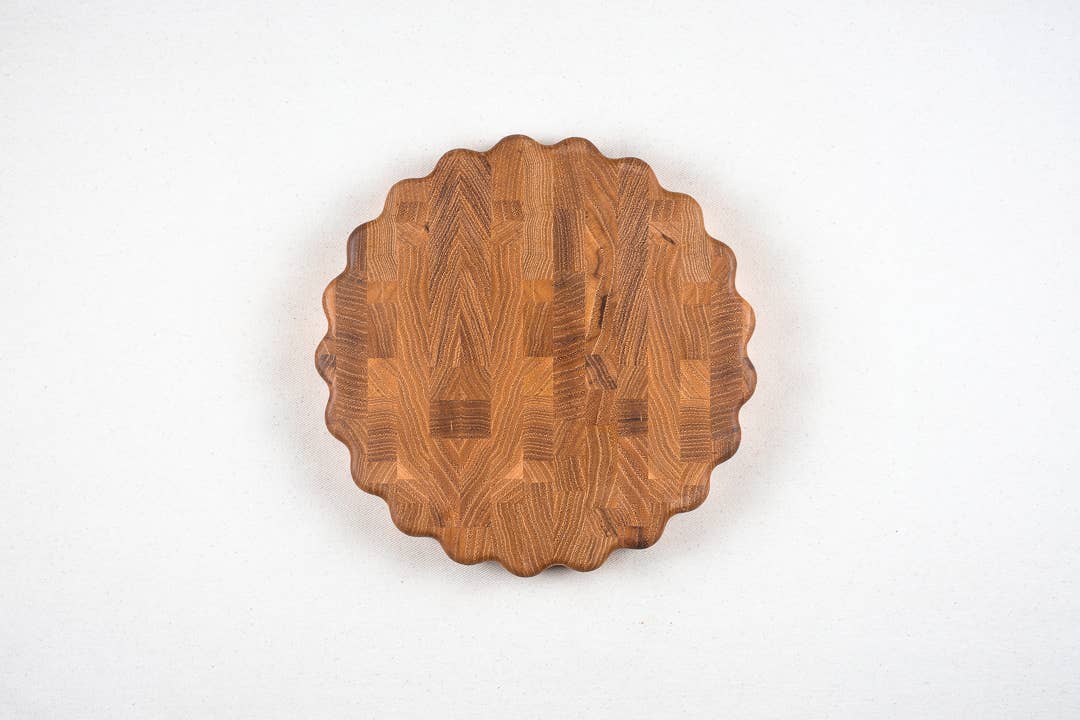 Large Mari Wavy Edge Butcher Block