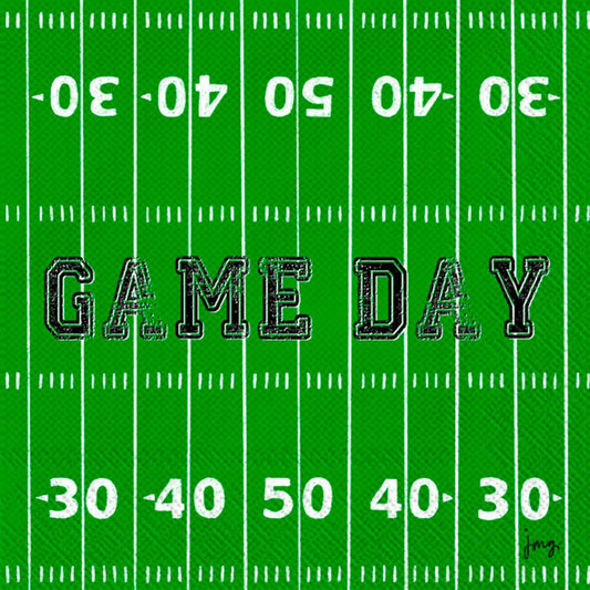 Game Day Field Football -Paper Cocktail Napkins