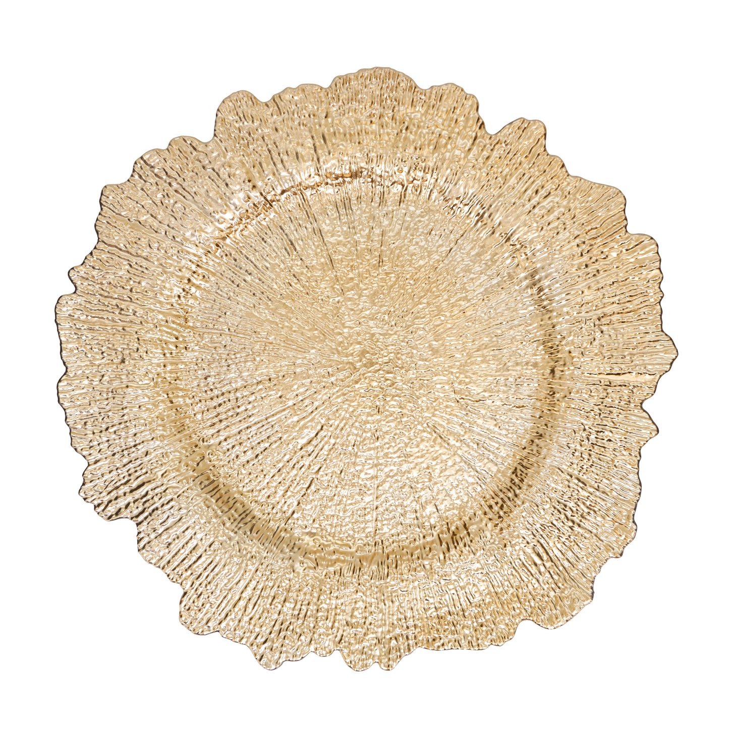 14" Starburst Charger Gold