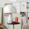 Capiz Shell and Bamboo Table Lamp