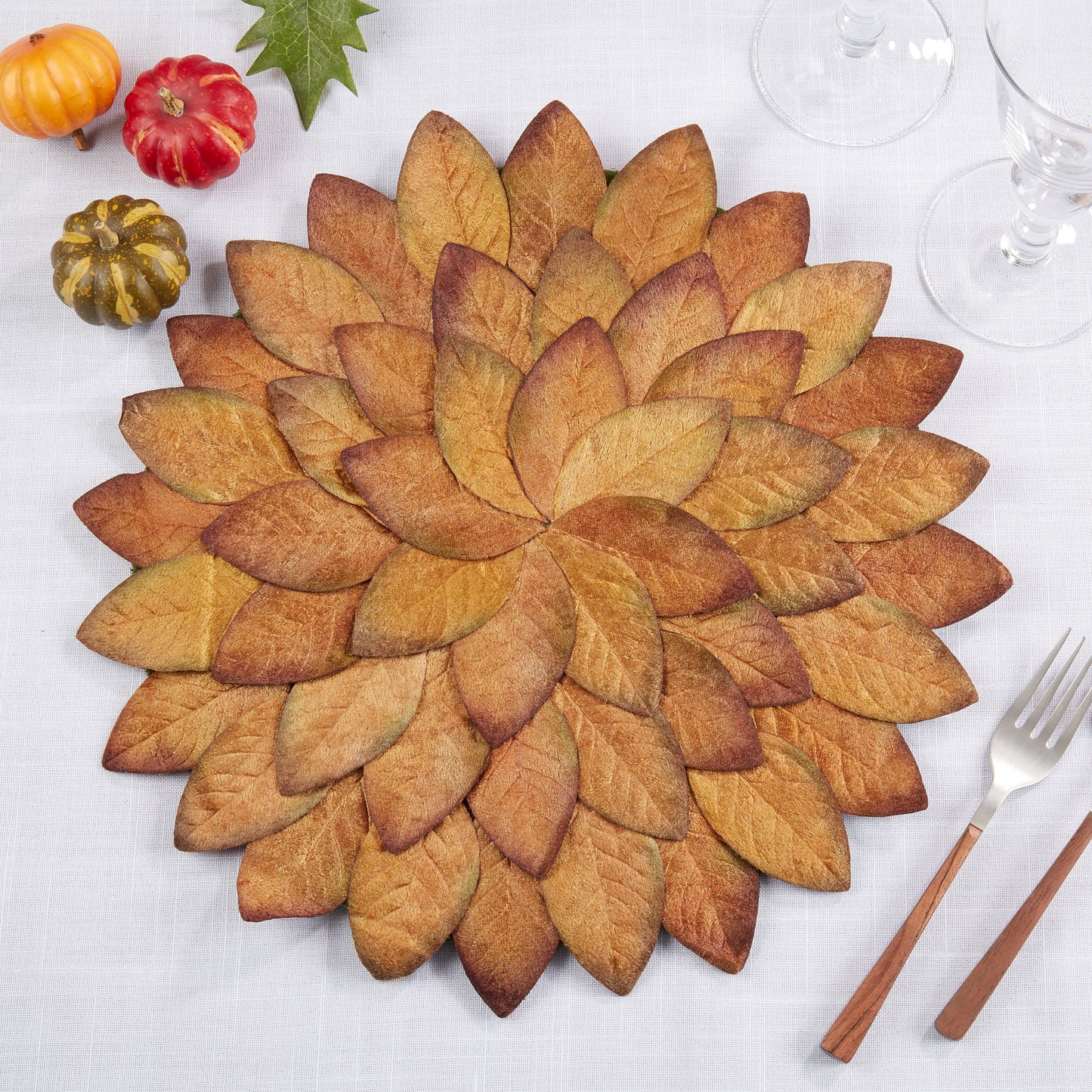 Fall Leaves Placemat: Copper