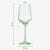 Colored Crystal Wine Glass | Set of 2