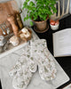 Camellia Neutral Floral Cotton Oven Mitt Set