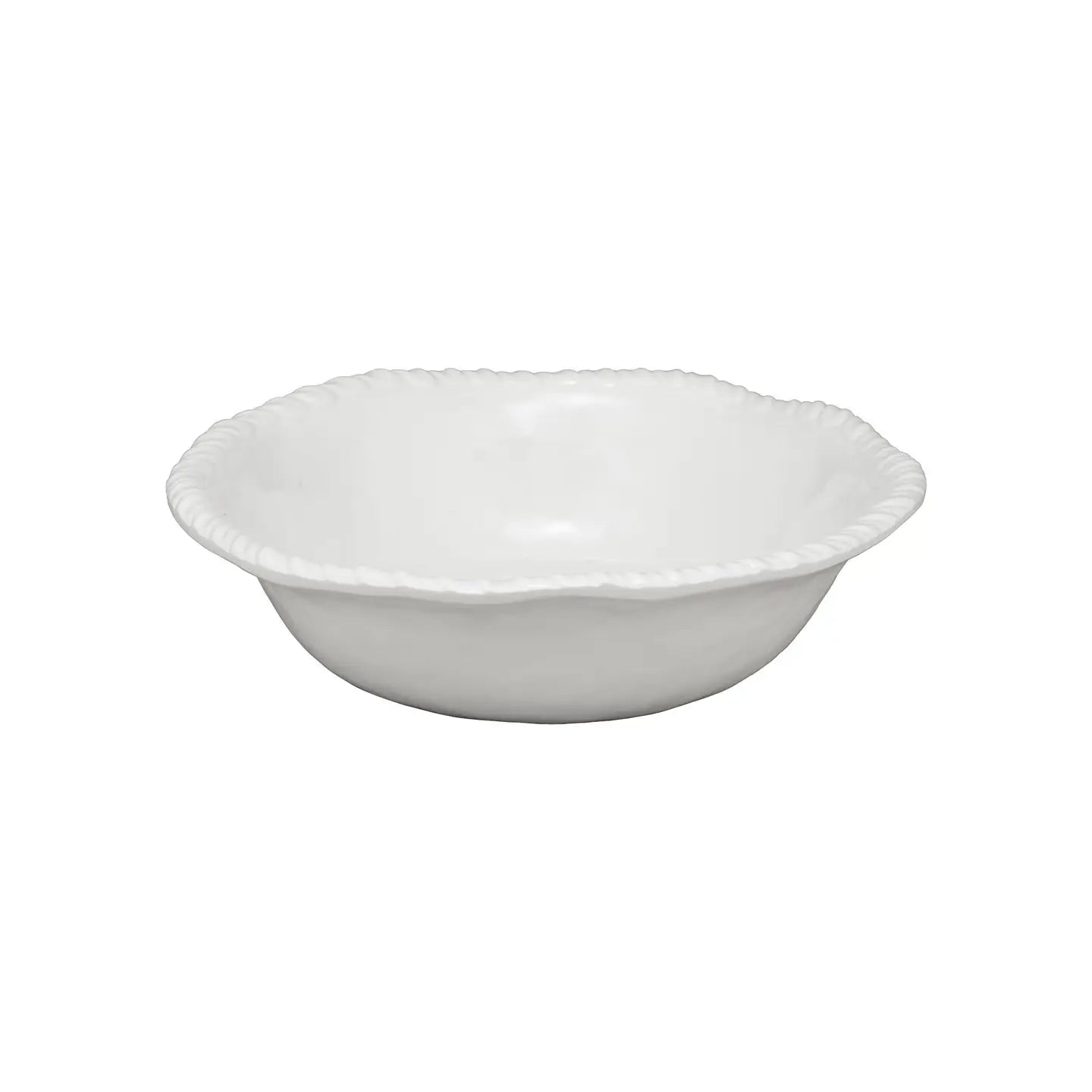 Rope Melamine 8" Bowl, White