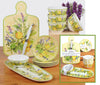 Lemon Zest Oval Chip & Dip Set-Melamine