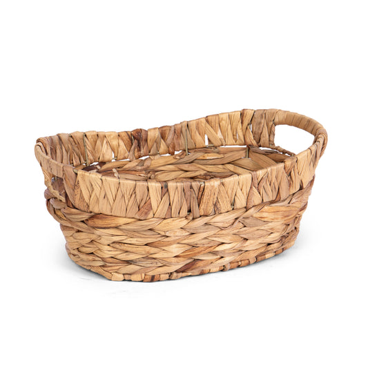 OVAL HYACINTH/WIRE TUB BASKET