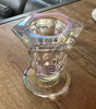 Glass Taper Candle Holders: Clear
