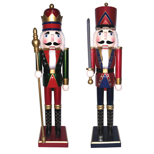 24" King & Guard Nutcracker Set