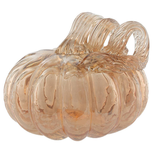 4.25" Tall Apple Cider Glass Pumpkin