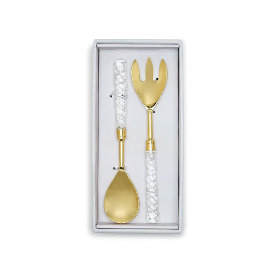 Crystal Clear Brass Servers S/2