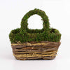 Dorothy Moss Basket-Green/Natural - 10"x9"x7"
