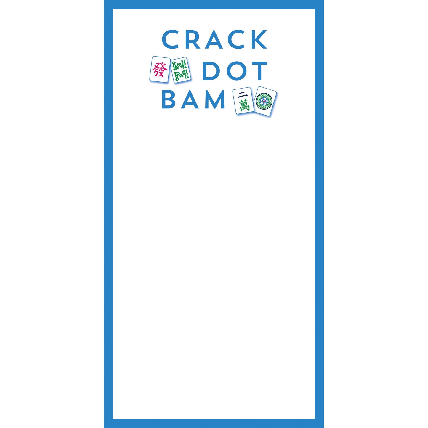 Mahjong Crack Dot Bam List Notepad