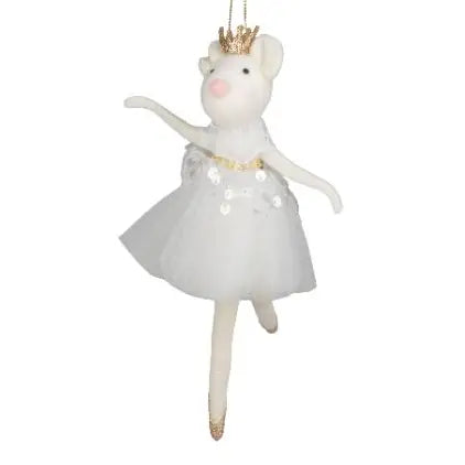 Felt Ballerina Mouse Ornament