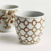 Province Mini Flower Pots -Brown & White