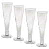 Catalina Footed Champagne Flute Clear: Teal