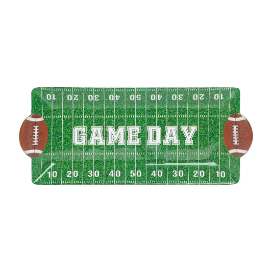 Football 16" Melamine Rectangle Tray