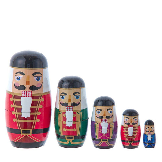 Nutcracker Nesting Doll Set - 1.5" - 5.5"