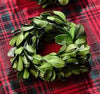 Boxwood Wreath Napkin Rings - S/4