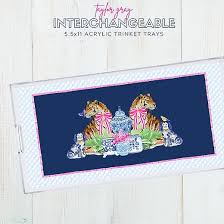 Acrylic Trinket Tray INSERT "Chinoiserie"