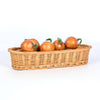Oval White Willow French Bread Serving Basket