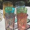 Moroccan Tea Glasses "Casablanca" Design, S/6
