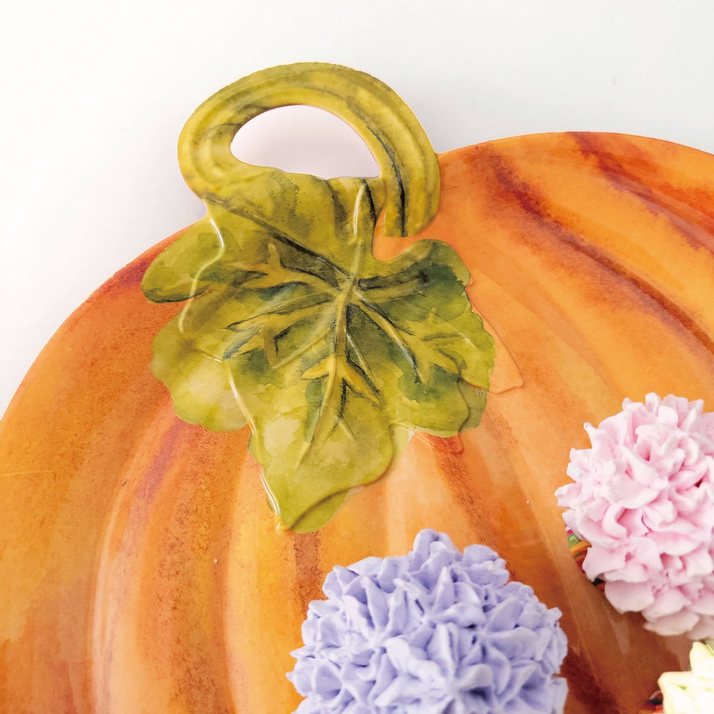 Pumpkin Melamine Platter - 16.25"