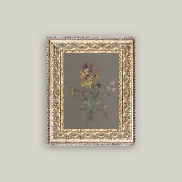 French Wildflowers Art - 5x7