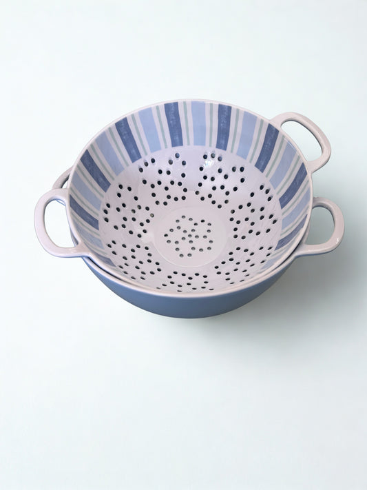 Striped Melamine Berry Bowl/Drainer