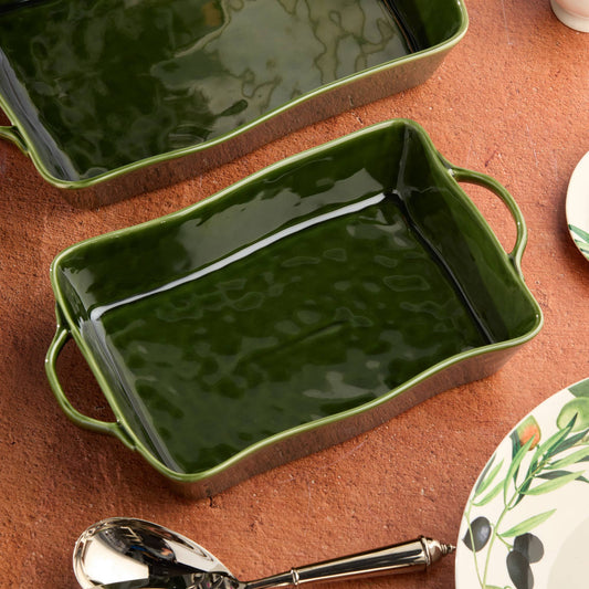 Harvest Fields Medium Rectangular Baker