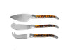 Laguiole 3-Pc Tortoise Shell Cheese Knife Set