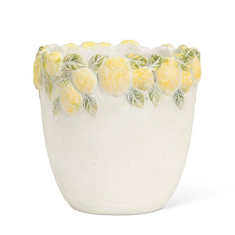 Medium Lemon Edge Planter-7.5"H