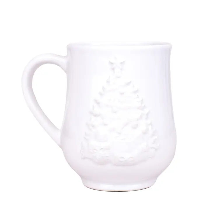 Tannenbaum Embossed Mug White - 18oz