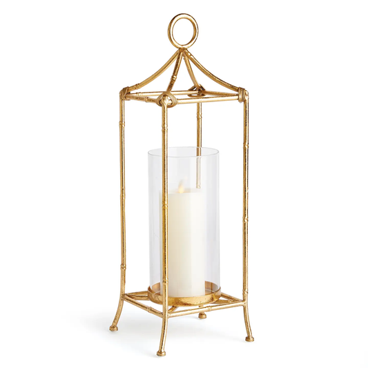 Daphne Lantern Large, Antique Gold