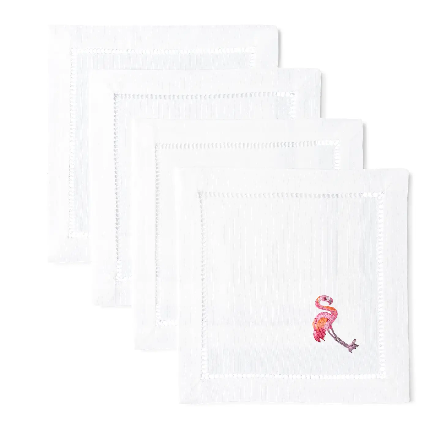 Flamingo Cocktail Napkin, Set of 4