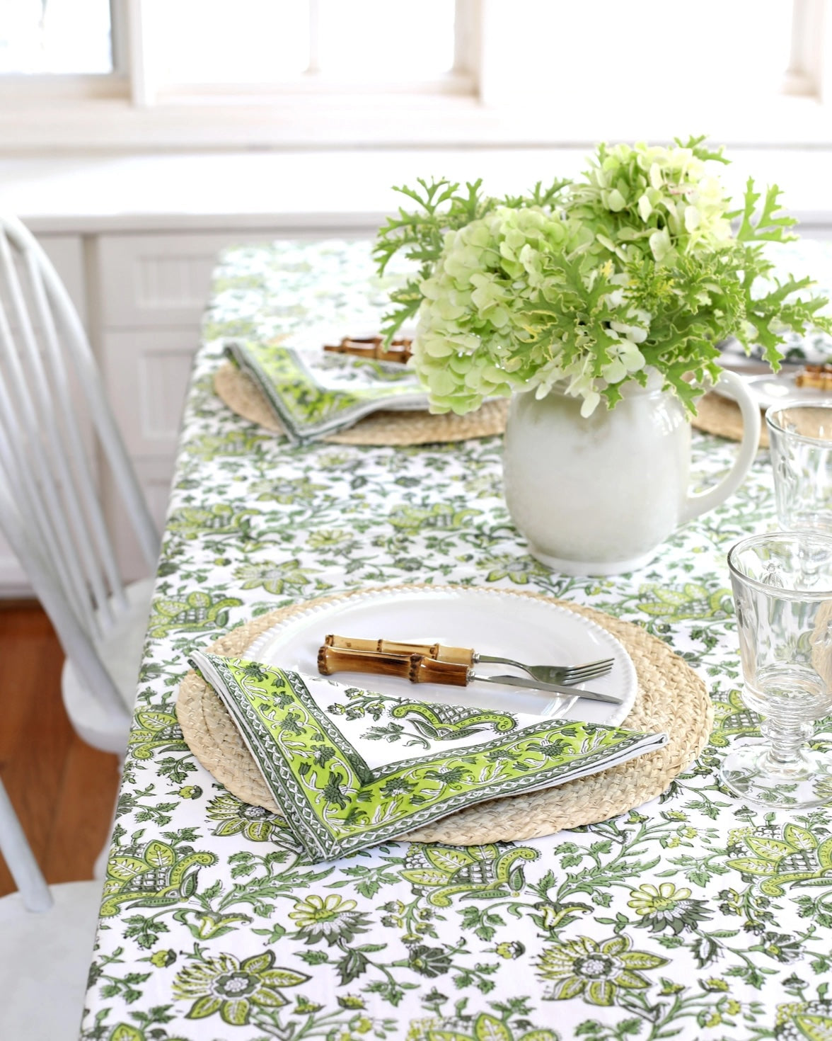 Napkin Gayatri Olive, Set of 4
