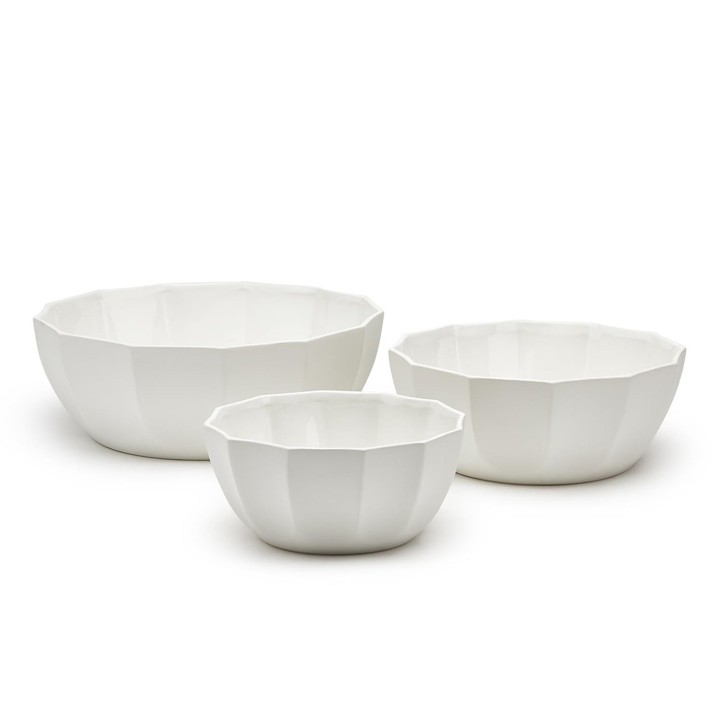White Octagonal Bowl Small
