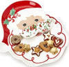 Santa Plate W/ Mustache Bowl