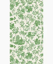 Green Regal Peacock Guest Napkin