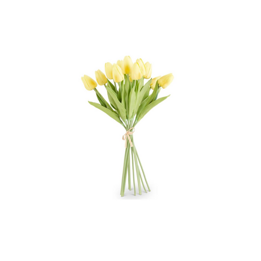 13" Real Touch Yellow Tulip Bundle