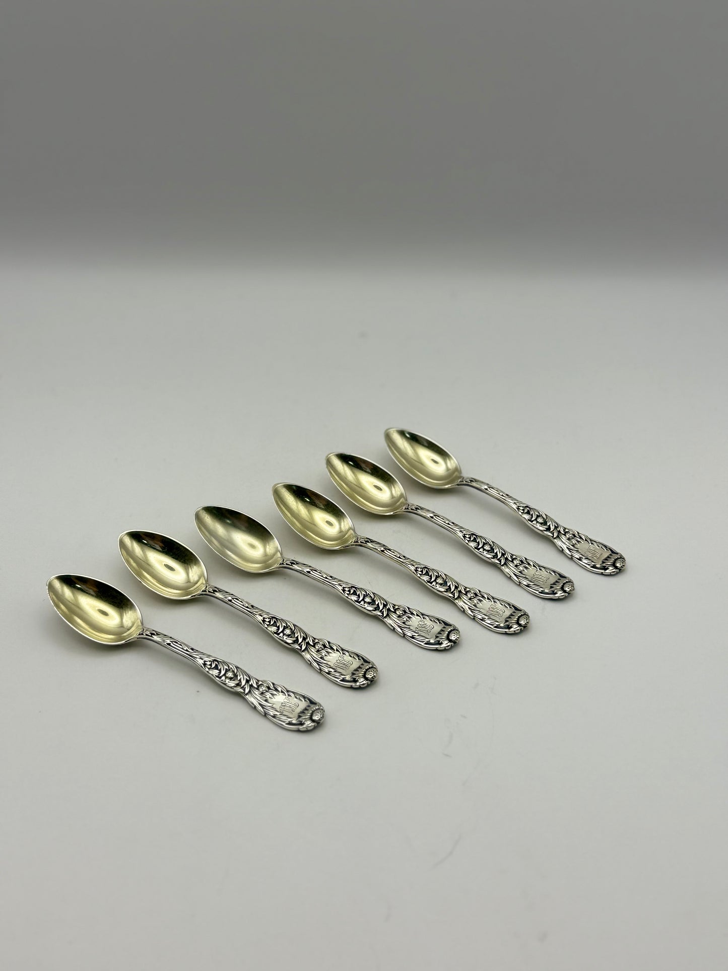 Chrysanthemum by Tiffany Demitousse Spoons- Set of 6