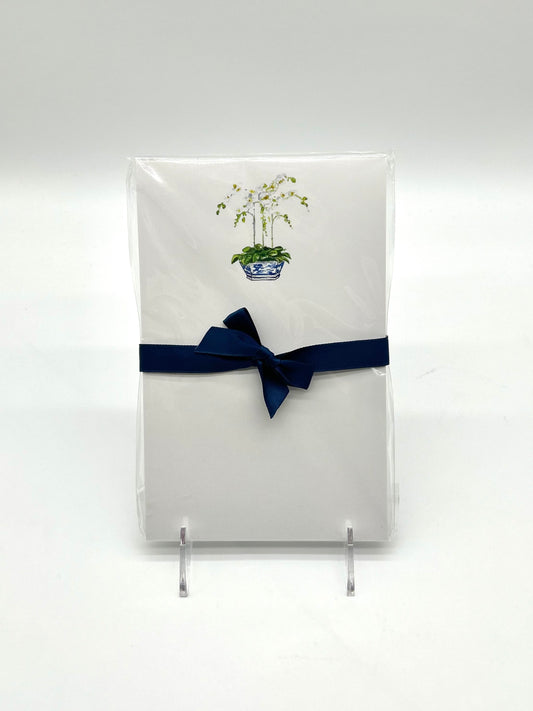 Orchid in Cachepot Notepad