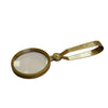 Antiqued Brass Magnifying Glass w/ Folding Handle-4.75"