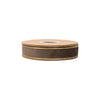 Brown w/ Gold Shimmer | 1" Reversible Velvet Wired Ribbon | Satin Backing | 10 Yard Roll