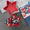 Patriotic Star Melamine 5 1/2" Bowl, Red