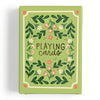 Green Floral Deck of Playing Cards