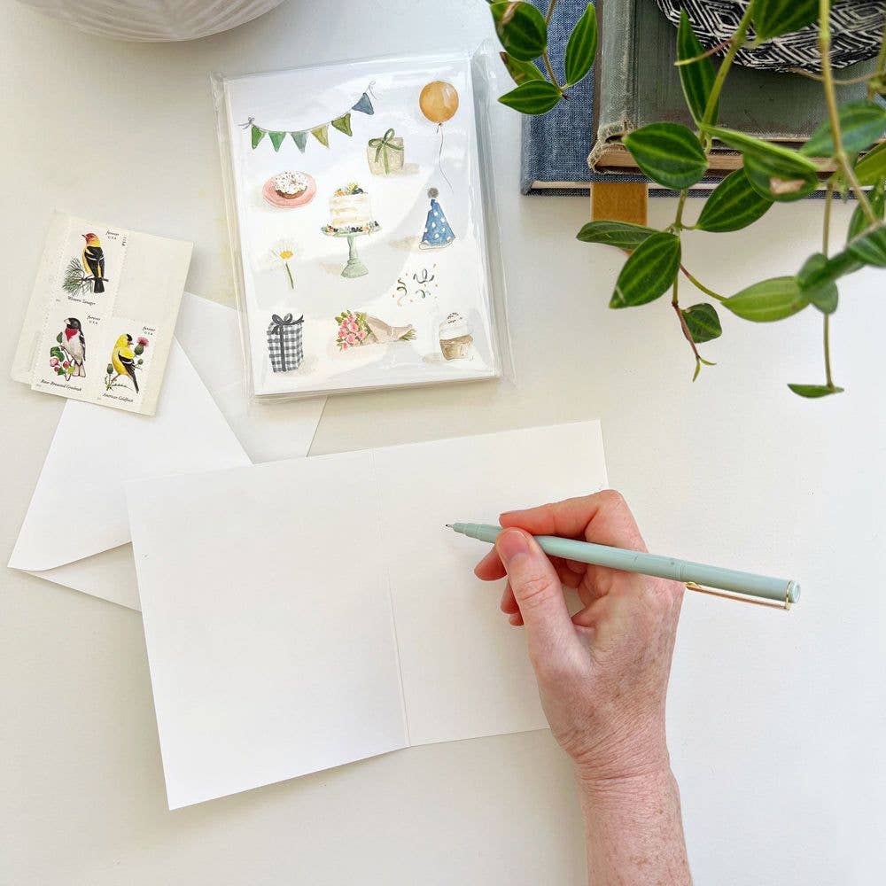 Celebrate notecards: Set of 8