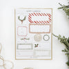 Holiday Gift Label Sticker Sheets