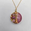 "Cherry Blossom" Murano Glass Pendant Necklace