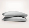 Percale Hemmed Pillowcase Set: Natural / Standard