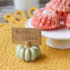 Sage Green Pumpkin Place Card Holder (Set of 6)